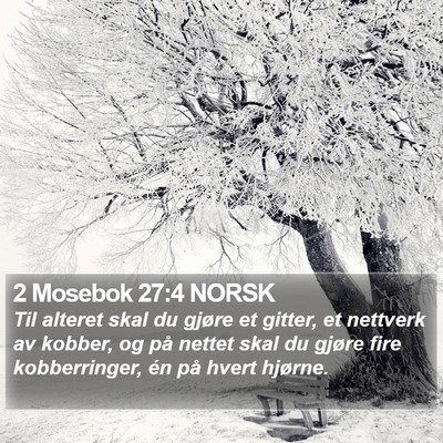 2 Mosebok 27:4 NORSK Bible Verse Image