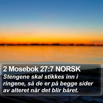 2 Mosebok 27:7 NORSK Bible Verse Image