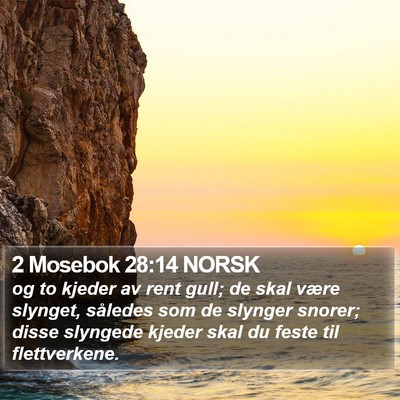2 Mosebok 28:14 NORSK Bible Verse Image