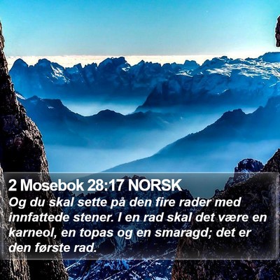 2 Mosebok 28:17 NORSK Bible Verse Image