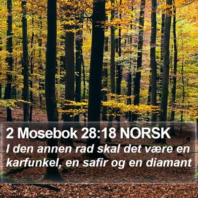 2 Mosebok 28:18 NORSK Bible Verse Image