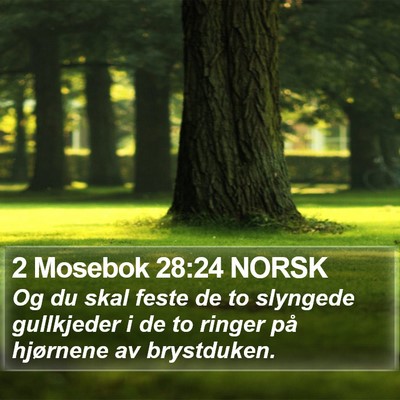 2 Mosebok 28:24 NORSK Bible Verse Image
