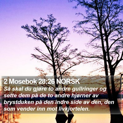 2 Mosebok 28:26 NORSK Bible Verse Image