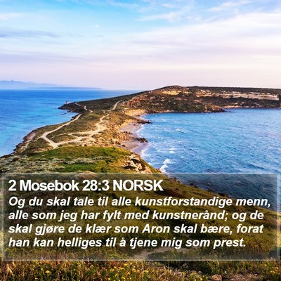 2 Mosebok 28:3 NORSK Bible Verse Image