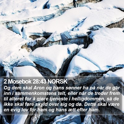 2 Mosebok 28:43 NORSK Bible Verse Image