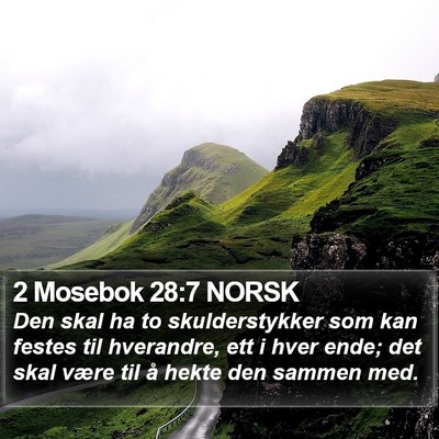 2 Mosebok 28:7 NORSK Bible Verse Image