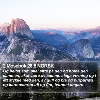 2 Mosebok 28:8 NORSK Bible Verse Image