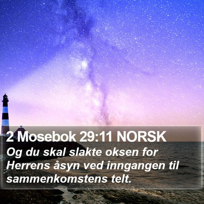 2 Mosebok 29:11 NORSK Bible Verse Image