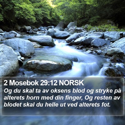 2 Mosebok 29:12 NORSK Bible Verse Image