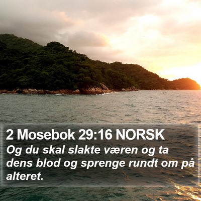 2 Mosebok 29:16 NORSK Bible Verse Image