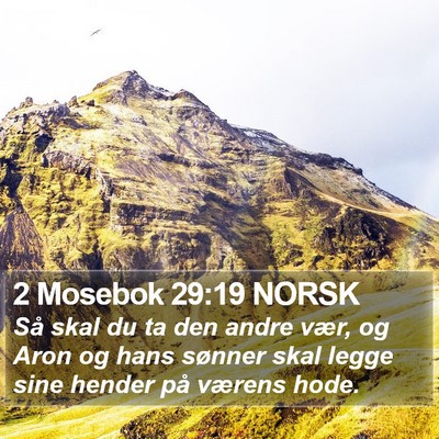 2 Mosebok 29:19 NORSK Bible Verse Image