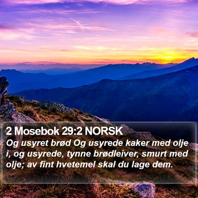 2 Mosebok 29:2 NORSK Bible Verse Image