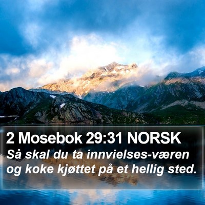 2 Mosebok 29:31 NORSK Bible Verse Image