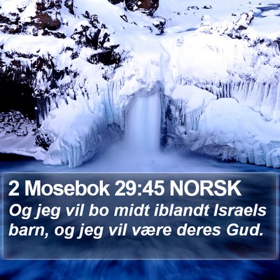 2 Mosebok 29:45 NORSK Bible Verse Image
