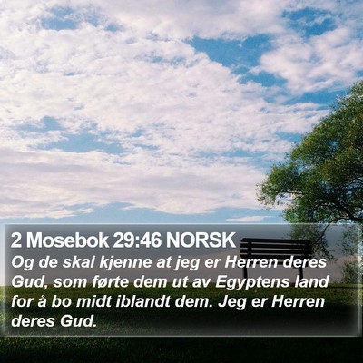 2 Mosebok 29:46 NORSK Bible Verse Image