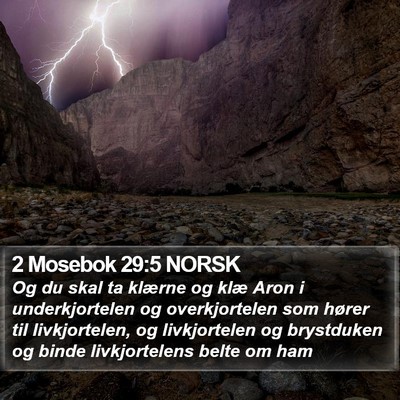 2 Mosebok 29:5 NORSK Bible Verse Image