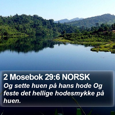 2 Mosebok 29:6 NORSK Bible Verse Image