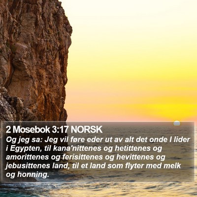 2 Mosebok 3:17 NORSK Bible Verse Image