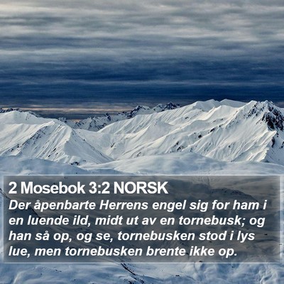 2 Mosebok 3:2 NORSK Bible Verse Image