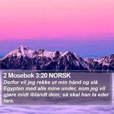 2 Mosebok 3:20 NORSK Bible Verse Image