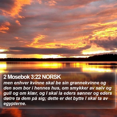 2 Mosebok 3:22 NORSK Bible Verse Image