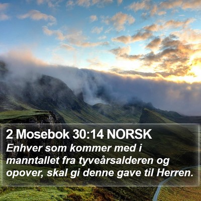 2 Mosebok 30:14 NORSK Bible Verse Image