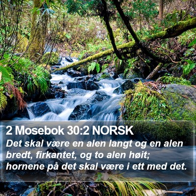 2 Mosebok 30:2 NORSK Bible Verse Image