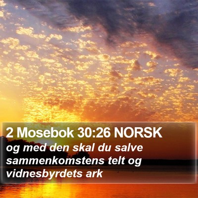 2 Mosebok 30:26 NORSK Bible Verse Image