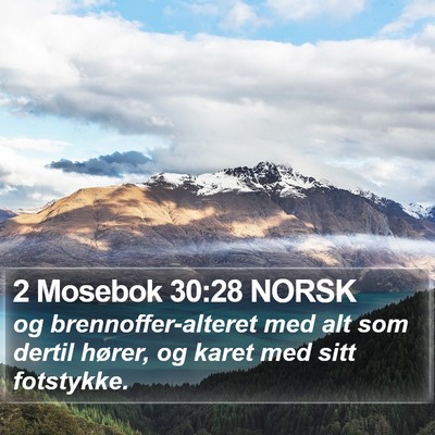2 Mosebok 30:28 NORSK Bible Verse Image