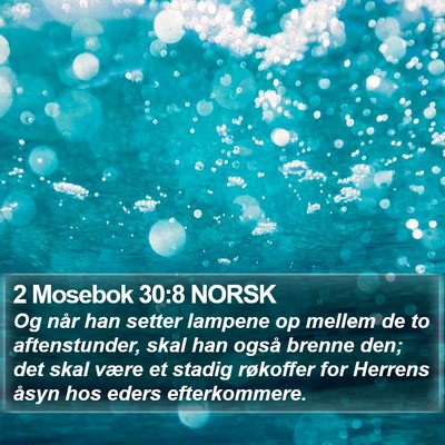 2 Mosebok 30:8 NORSK Bible Verse Image