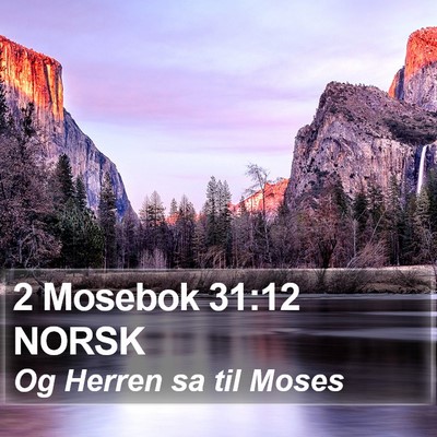 2 Mosebok 31:12 NORSK Bible Verse Image