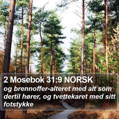 2 Mosebok 31:9 NORSK Bible Verse Image