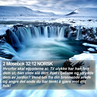 2 Mosebok 32:12 NORSK Bible Verse Image