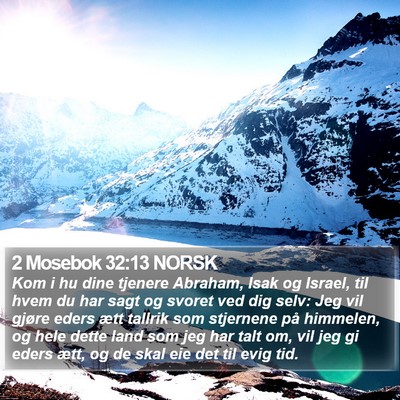 2 Mosebok 32:13 NORSK Bible Verse Image