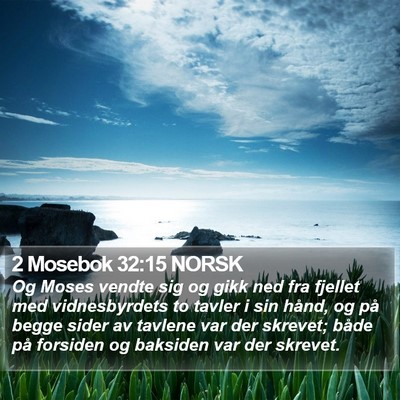 2 Mosebok 32:15 NORSK Bible Verse Image