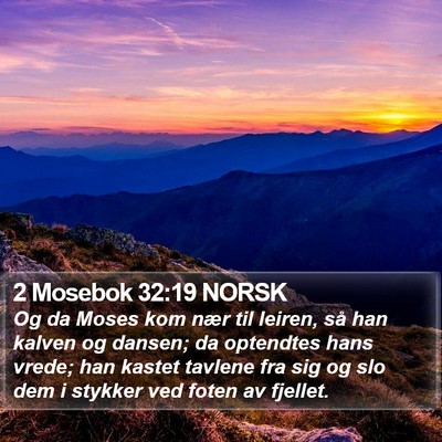 2 Mosebok 32:19 NORSK Bible Verse Image