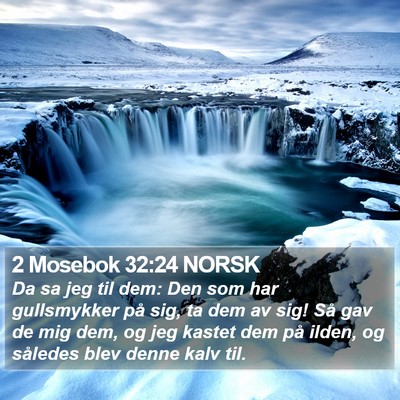 2 Mosebok 32:24 NORSK Bible Verse Image