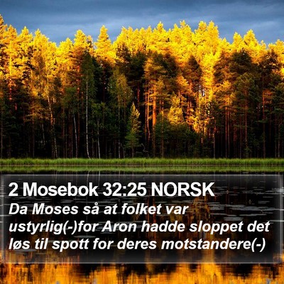 2 Mosebok 32:25 NORSK Bible Verse Image