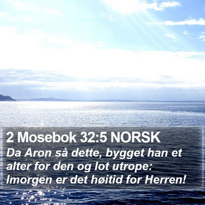 2 Mosebok 32:5 NORSK Bible Verse Image