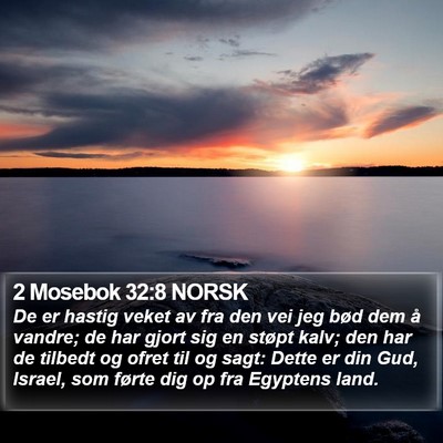 2 Mosebok 32:8 NORSK Bible Verse Image