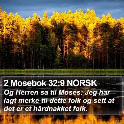 2 Mosebok 32:9 NORSK Bible Verse Image