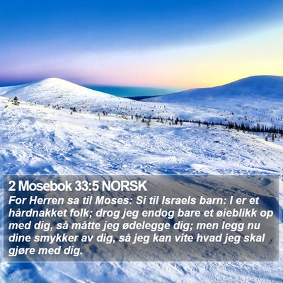 2 Mosebok 33:5 NORSK Bible Verse Image