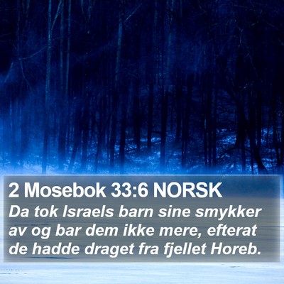 2 Mosebok 33:6 NORSK Bible Verse Image