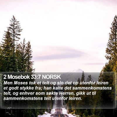 2 Mosebok 33:7 NORSK Bible Verse Image