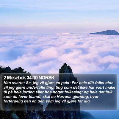 2 Mosebok 34:10 NORSK Bible Verse Image