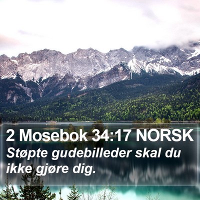 2 Mosebok 34:17 NORSK Bible Verse Image