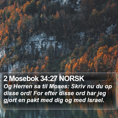 2 Mosebok 34:27 NORSK Bible Verse Image