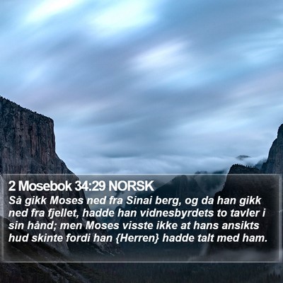 2 Mosebok 34:29 NORSK Bible Verse Image