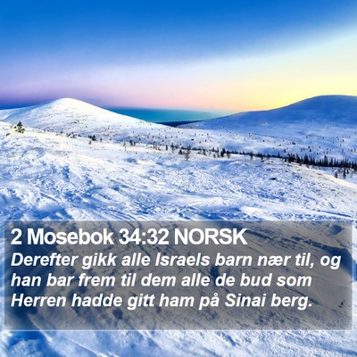 2 Mosebok 34:32 NORSK Bible Verse Image