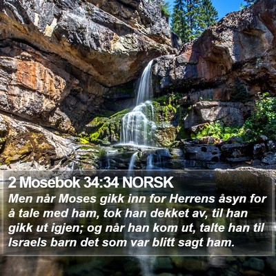 2 Mosebok 34:34 NORSK Bible Verse Image
